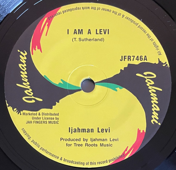 Ijahman Levi - I Am A Levi | Jahmani (JFR746) - main