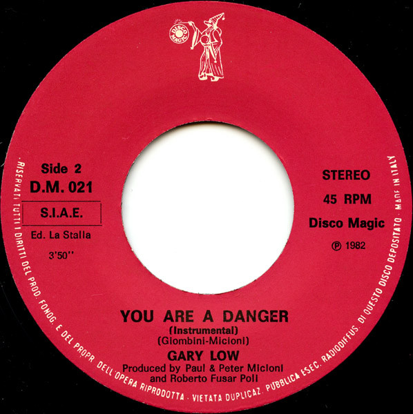 Gary Low - You Are A Danger | Discomagic Records (DM 021) - 4 Gary Low - You Are A Danger | Discomagic Records (DM 021) - 4