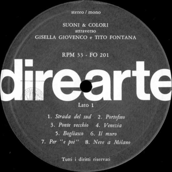Gisella Giovenco , Tito Fontana - Suoni & Colori Attraverso Gisella Giovenco e Tito Fontana | direarte (FO 201) - 3