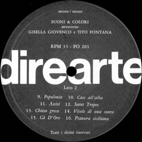 Gisella Giovenco , Tito Fontana - Suoni & Colori Attraverso Gisella Giovenco e Tito Fontana | direarte (FO 201) - 4