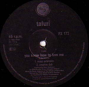 Tafuri - You Know How To Love Me | FFRR (FX 172) - 4