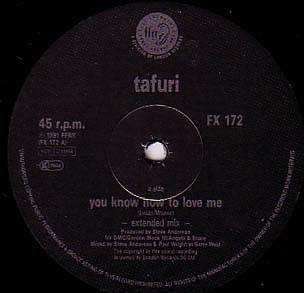 Tafuri - You Know How To Love Me | FFRR (FX 172) - 3