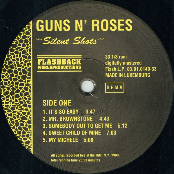 Guns N' Roses - Silent Shots | Flashback World Productions (Flash 03.91.0140-33) - 3