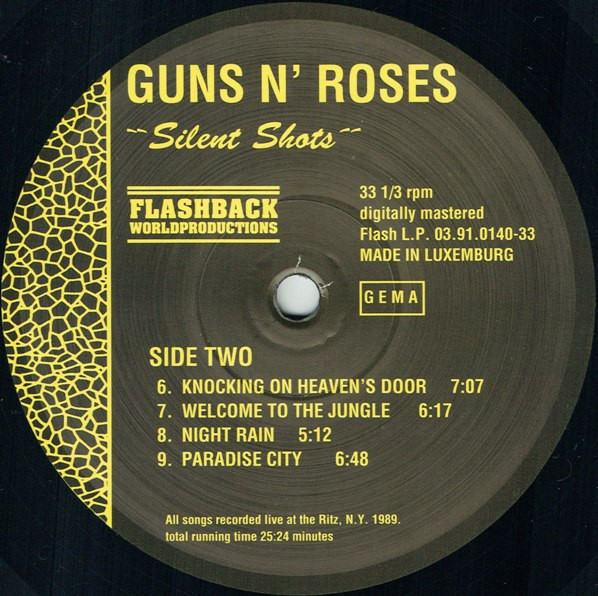 Guns N' Roses - Silent Shots | Flashback World Productions (Flash 03.91.0140-33) - 4