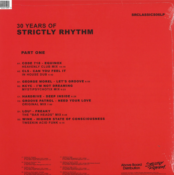 Various - 30 Years Of Strictly Rhythm Part One | Strictly Rhythm (SRCLASSICS06LP) - 2