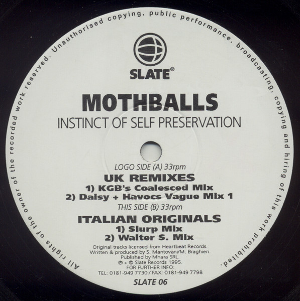 Mothballs - Instinct Of Self Preservation | Slate (SLATE 06) - main