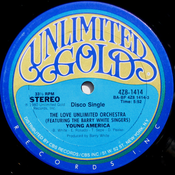Love Unlimited Orchestra - Young America / Freeway Flyer | Unlimited Gold (4Z8-1414) Love Unlimited Orchestra - Young America / Freeway Flyer | Unlimited Gold (4Z8-1414)