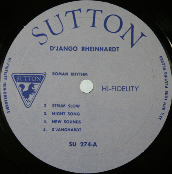Django Reinhardt - And His Jazz Guitar | Sutton (SU 274) - 3