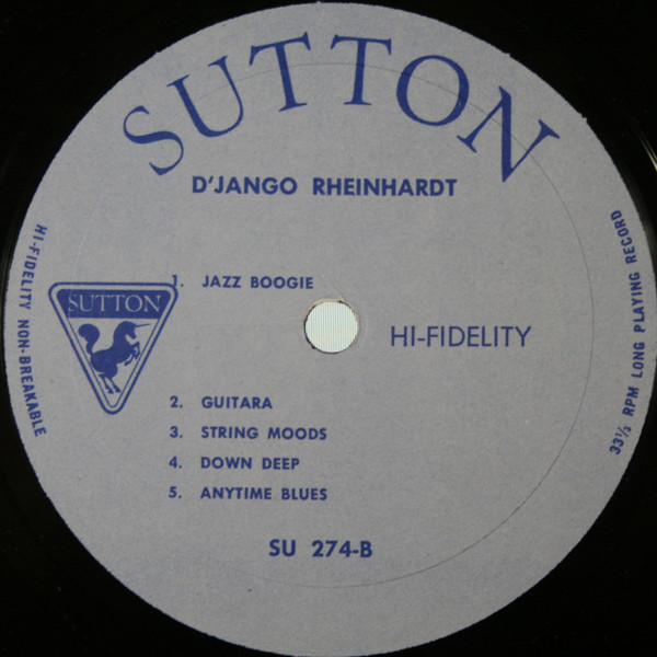 Django Reinhardt - And His Jazz Guitar | Sutton (SU 274) - 4