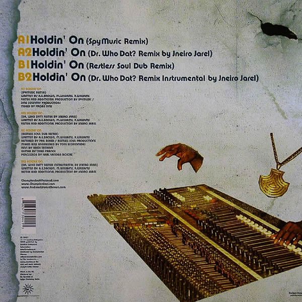 Champion Soul - Holdin' On EP Two | Sunshine Enterprises (SR044/1) - 2