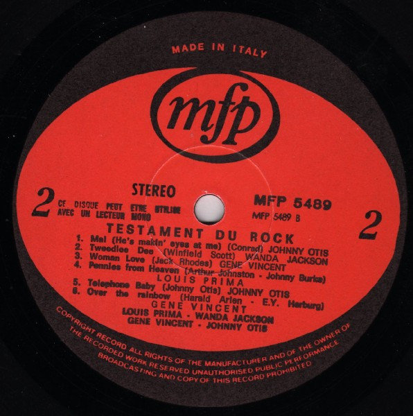 Various - Testament Du Rock | Music For Pleasure (MFP 5489) - 3