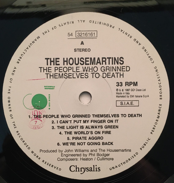 The Housemartins - The People Who Grinned Themselves To Death | Go! Discs (54 3216161) - 3