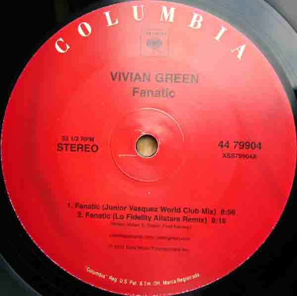 Vivian Green - Fanatic | Columbia (44 79904) - 4