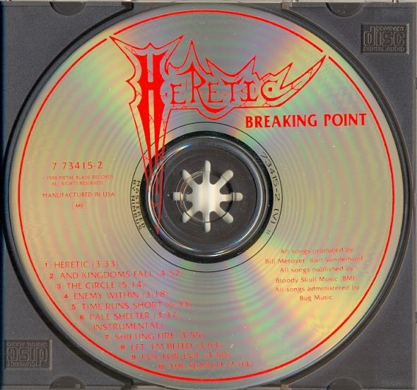 Heretic - Breaking Point CD | Metal Blade Records (7 73415-2) - 4