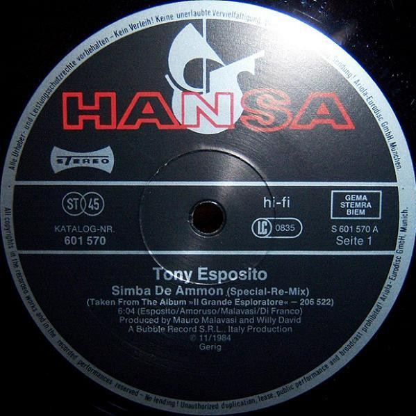 Tony Esposito - Simba De Ammon | Hansa (601 570) - 3