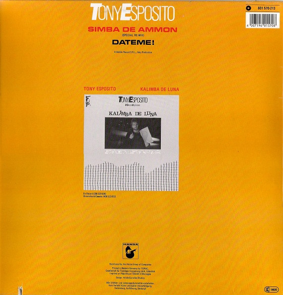 Tony Esposito - Simba De Ammon | Hansa (601 570) - 2