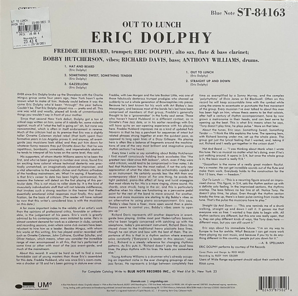 Eric Dolphy - Out To Lunch! | Blue Note (3587502)