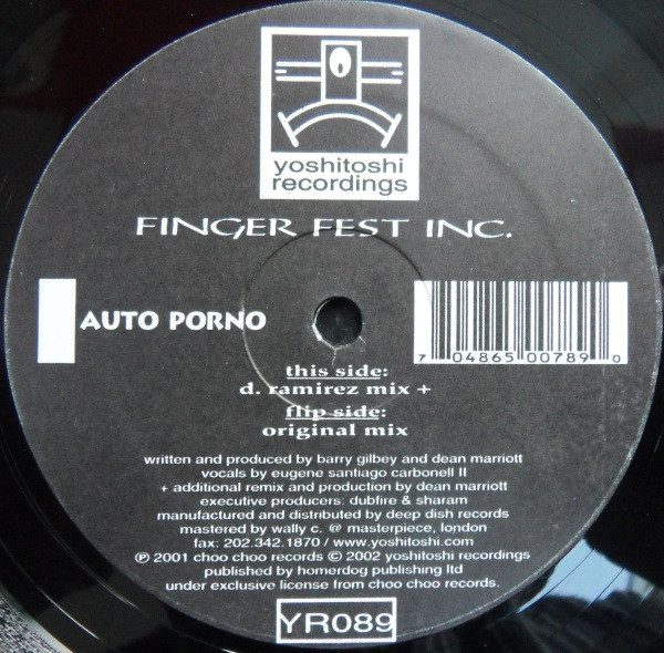 Finger Fest Inc. - Auto Porno (Remixes) | Yoshitoshi Recordings (YR089) - 4
