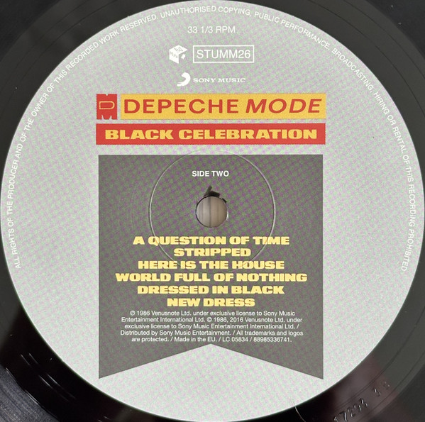 Depeche Mode - Black Celebration | Mute (STUMM26) - 4 Depeche Mode - Black Celebration | Mute (STUMM26) - 4