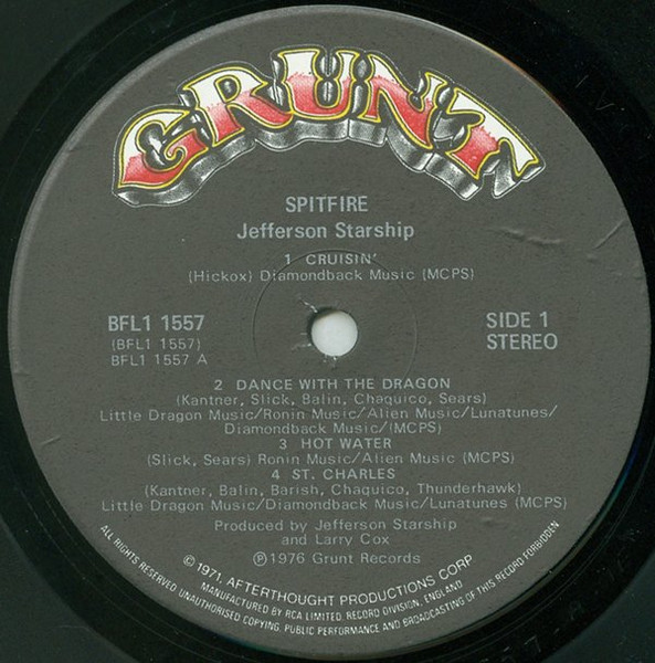 Jefferson Starship - Spitfire | Grunt (BFL1-1557) - 3