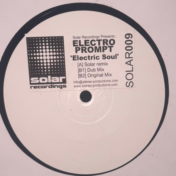 Electro-Prompt - Electrik Soul | Solar Recordings (SOLAR009) - main Electro-Prompt - Electrik Soul | Solar Recordings (SOLAR009) - main