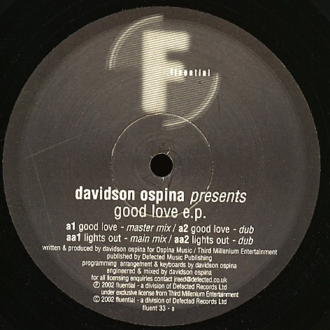 Davidson Ospina - Good Love EP | Fluential (fluent 33)