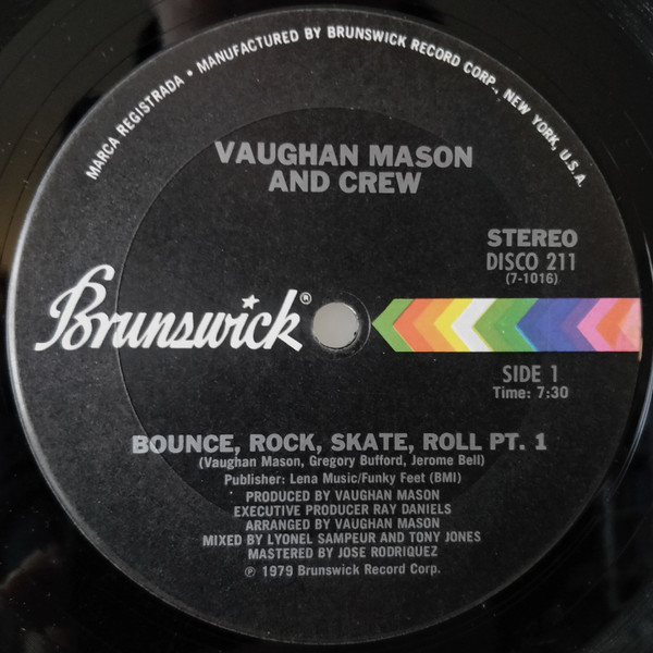 Vaughan Mason & Crew - Bounce, Rock, Skate, Roll | Brunswick (DISCO 211) Vaughan Mason & Crew - Bounce, Rock, Skate, Roll | Brunswick (DISCO 211)