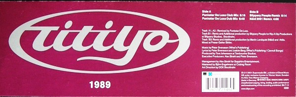 Titiyo - 1989 | Superstudio Blå (Blå T-12) - 3 Titiyo - 1989 | Superstudio Blå (Blå T-12) - 3