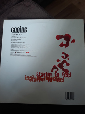 Engine - Startin To Feel | Bagatelle Records (BAG 001 12") - main