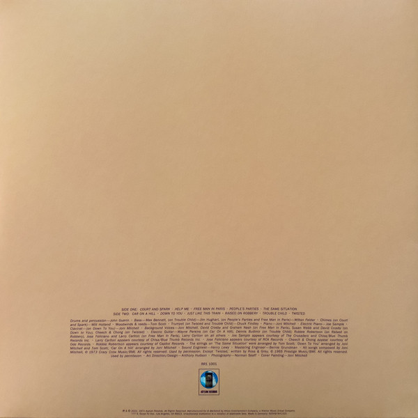 Joni Mitchell - Court And Spark | Asylum Records (RR1 1001) - 3