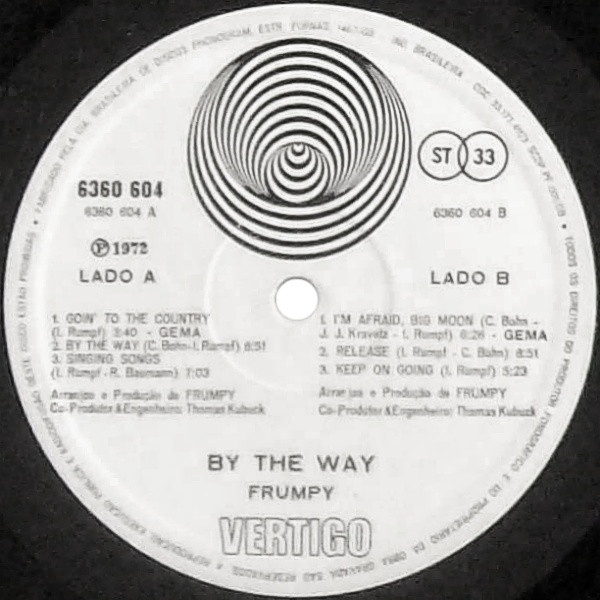 Frumpy - By The Way | Vertigo (6360 604) - 4
