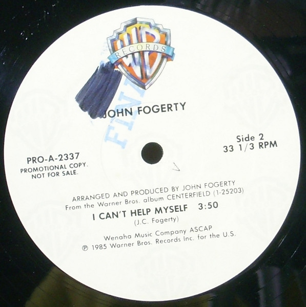 John Fogerty - I Can't Help Myself | Warner Bros. Records (PRO-A-2337) - 2