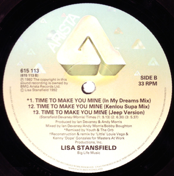 Lisa Stansfield - Time To Make You Mine | Arista (615 113) - 4 Lisa Stansfield - Time To Make You Mine | Arista (615 113) - 4