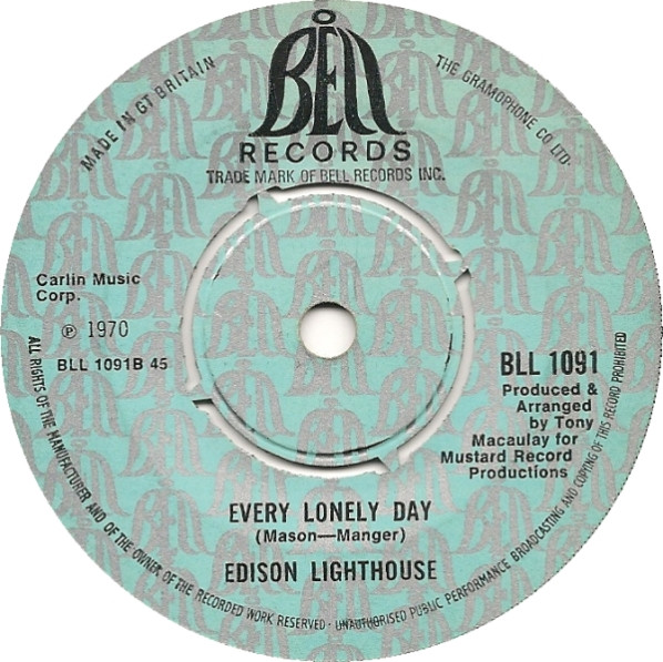 Edison Lighthouse - Love Grows (Where My Rosemary Goes) | Bell Records (BLL 1091) - 2