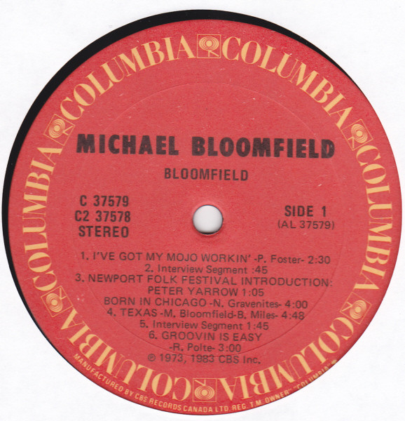Mike Bloomfield - Bloomfield: A Retrospective (2LP) [Vinyl] | Columbia (C2 37578) - 3