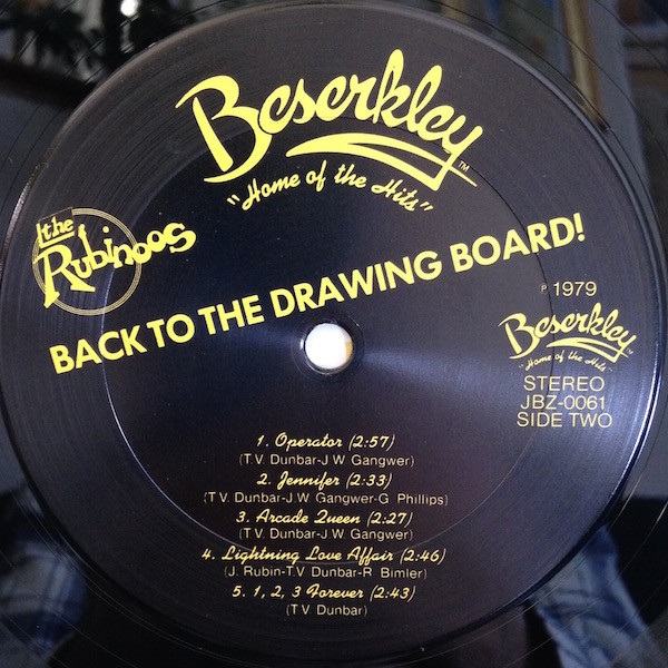 The Rubinoos - Back To The Drawing Board | Beserkley (JBZ-0061) - 3