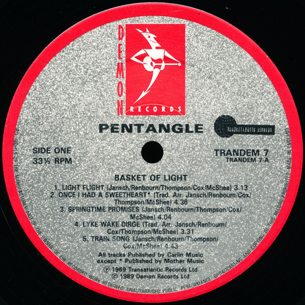 Pentangle - Basket Of Light | Demon Records (TRANDEM 7) - 3