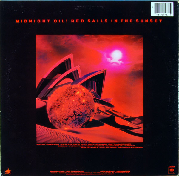 Midnight Oil - Red Sails In The Sunset | Columbia (BFC 39987) - main