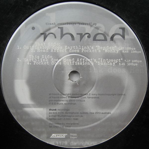 Various - Inbred EP | Thunk (TR005) Various - Inbred EP | Thunk (TR005)