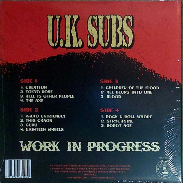 UK Subs - Work In Progress | Captain Oi! (AHOYD10 310) - 2 UK Subs - Work In Progress | Captain Oi! (AHOYD10 310) - 2