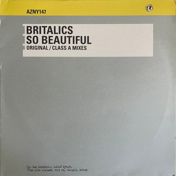 Britalics - So Beautiful | Azuli Records (AZNY 147)