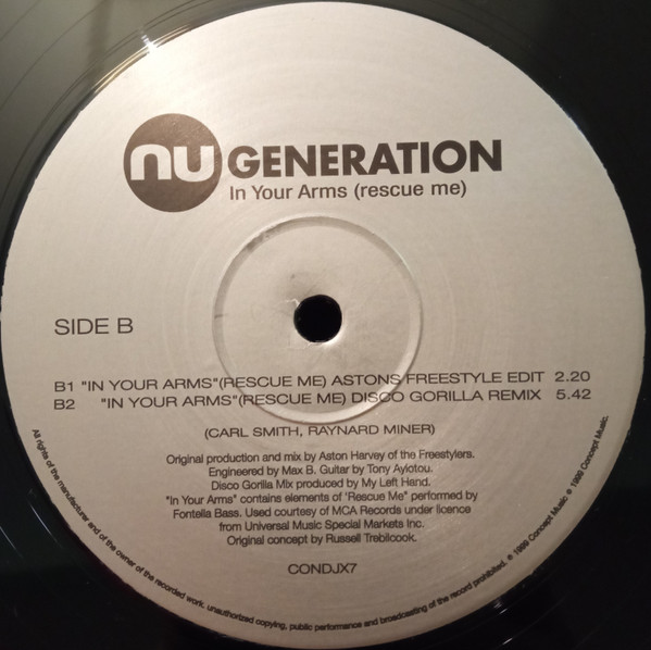 Nu Generation - In Your Arms (Rescue Me) | Concept Music (CONDJX 7) - 3