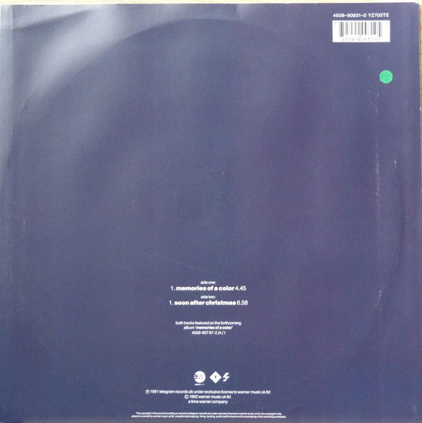 Stina Nordenstam - Memories Of A Color | EastWest (YZ703TE) - 2