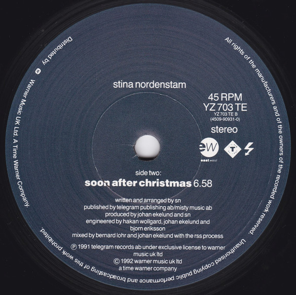 Stina Nordenstam - Memories Of A Color | EastWest (YZ703TE) - 4