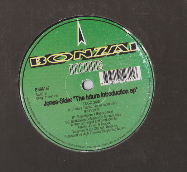 Jones - Sider - The Future Introduction EP | Bonzai Records (BR96107)