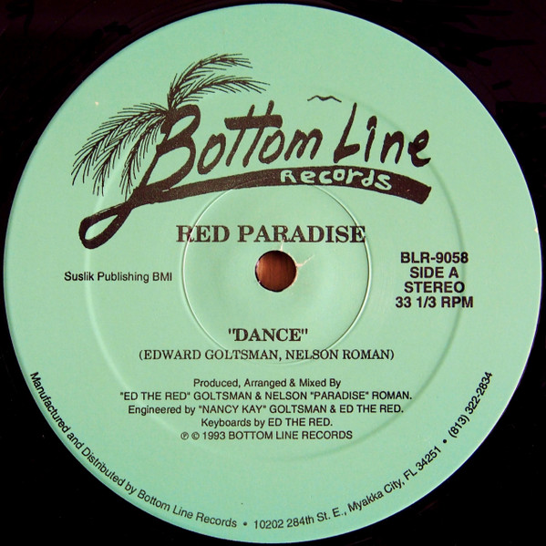 Red Paradise - Dance / Gator Groove | Bottom Line Records (BLR-9058) - main
