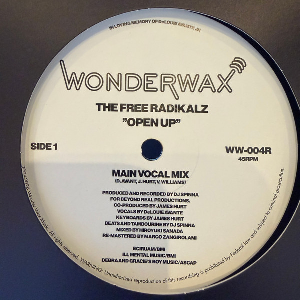 The Free Radikalz - Open Up | Wonderwax (WW-004R)