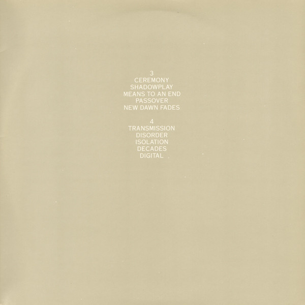 Joy Division - Still | Factory (FACT 40) - 3 Joy Division - Still | Factory (FACT 40) - 3