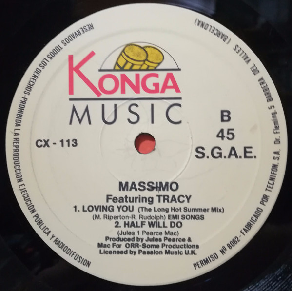 Massivo Featuring Tracy Ackerman - Loving You | Konga Music (CX - 113) - 4