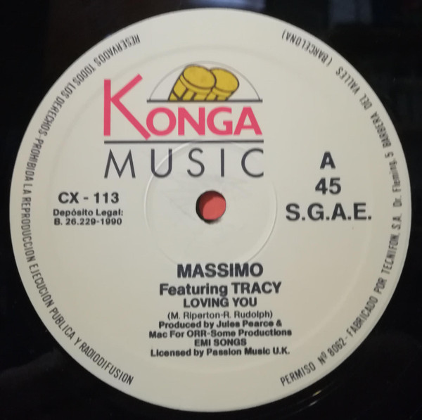 Massivo Featuring Tracy Ackerman - Loving You | Konga Music (CX - 113) - 3